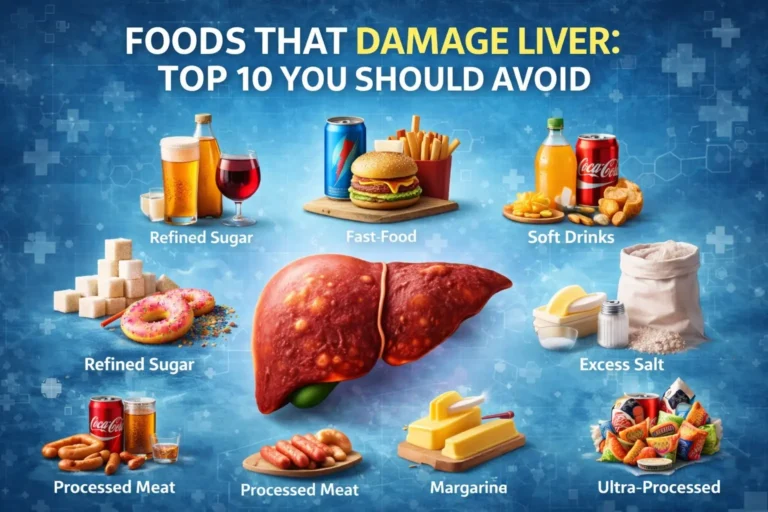 foods that damage liver