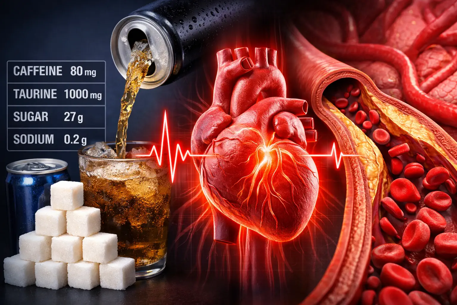 Energy Drinks Effects on Heart and blood